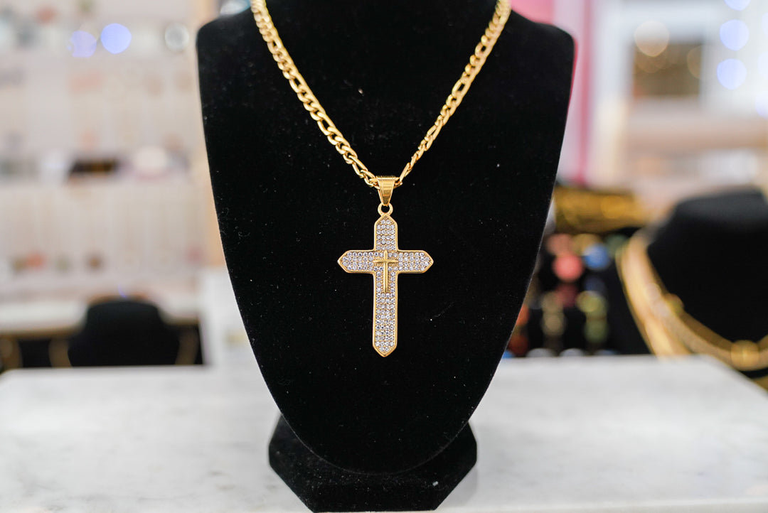 Crystal Cross Necklace