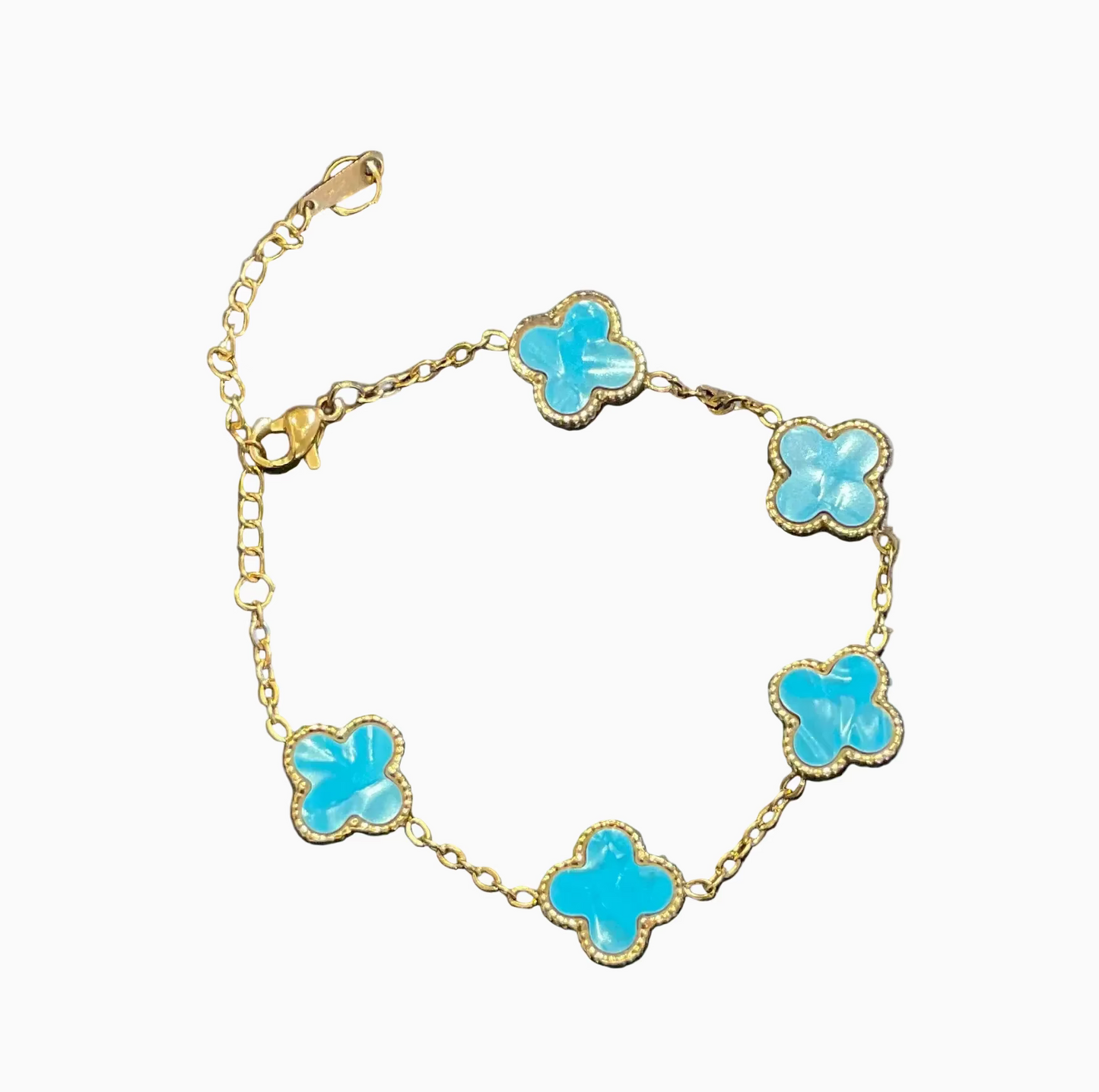 Ocean Blue Clover Bracelet