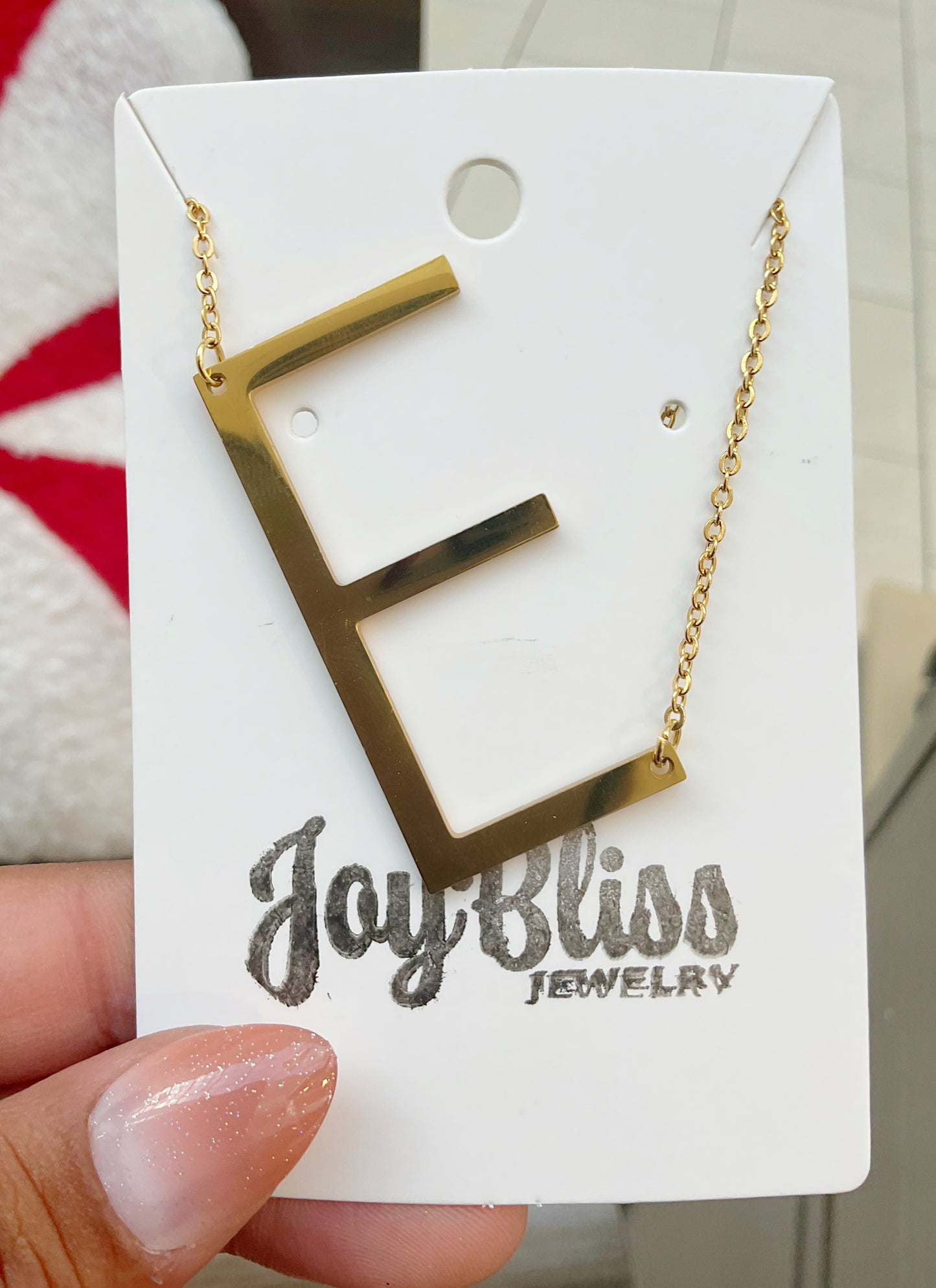 Statement Initial Necklace 1~