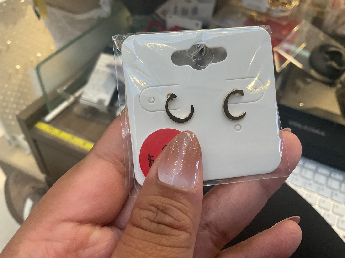 Cursive Letter Earrings