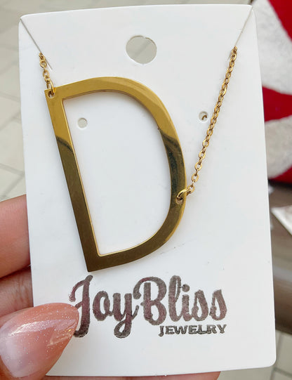 Statement Initial Necklace 1~
