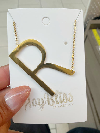 Statement Initial Necklace 1~