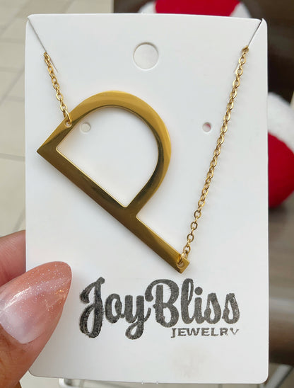 Statement Initial Necklace 1~