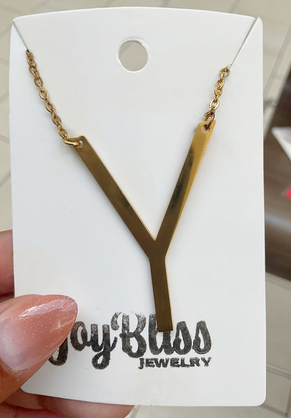 Statement Initial Necklace 1~