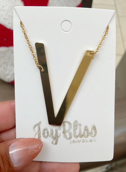 Statement Initial Necklace 1~