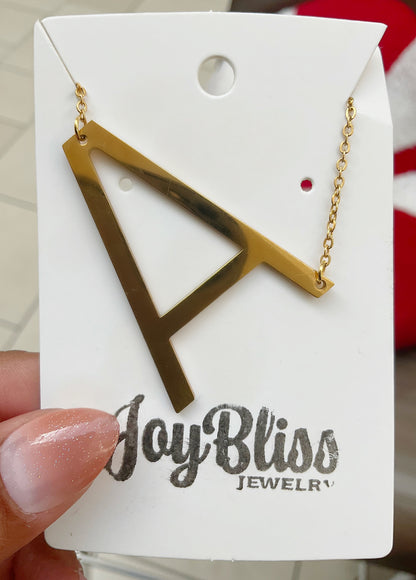 Statement Initial Necklace 1~