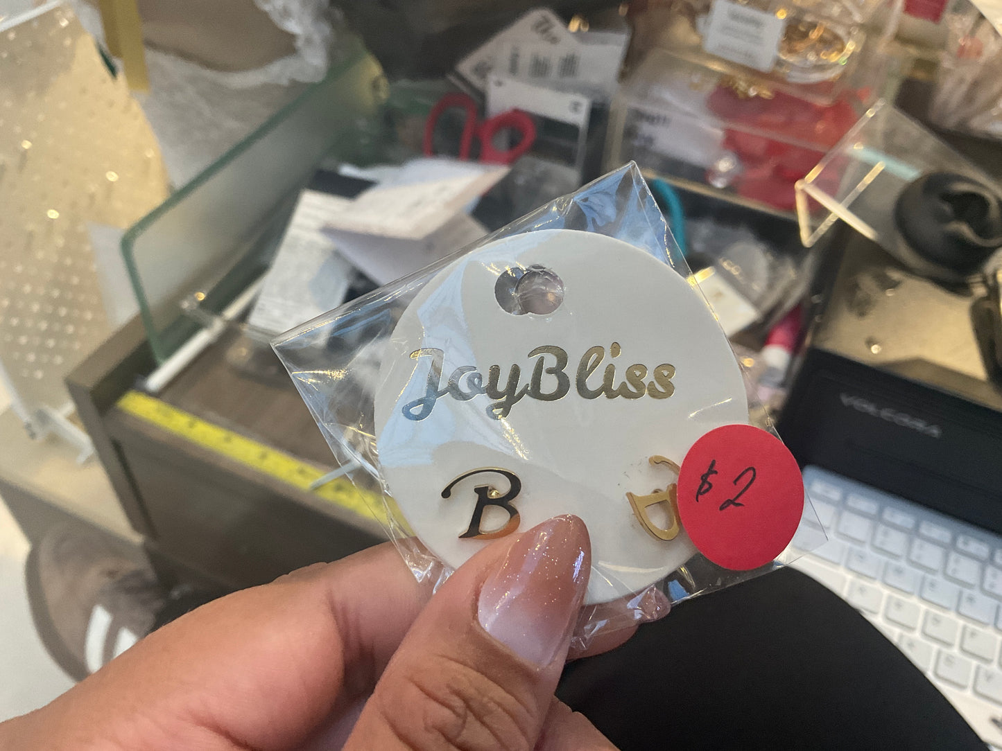 Cursive Letter Earrings