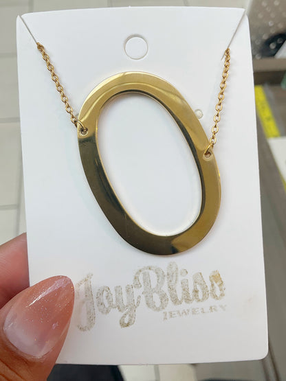 Statement Initial Necklace 1~