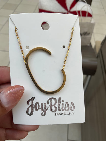 Statement Initial Necklace 1~