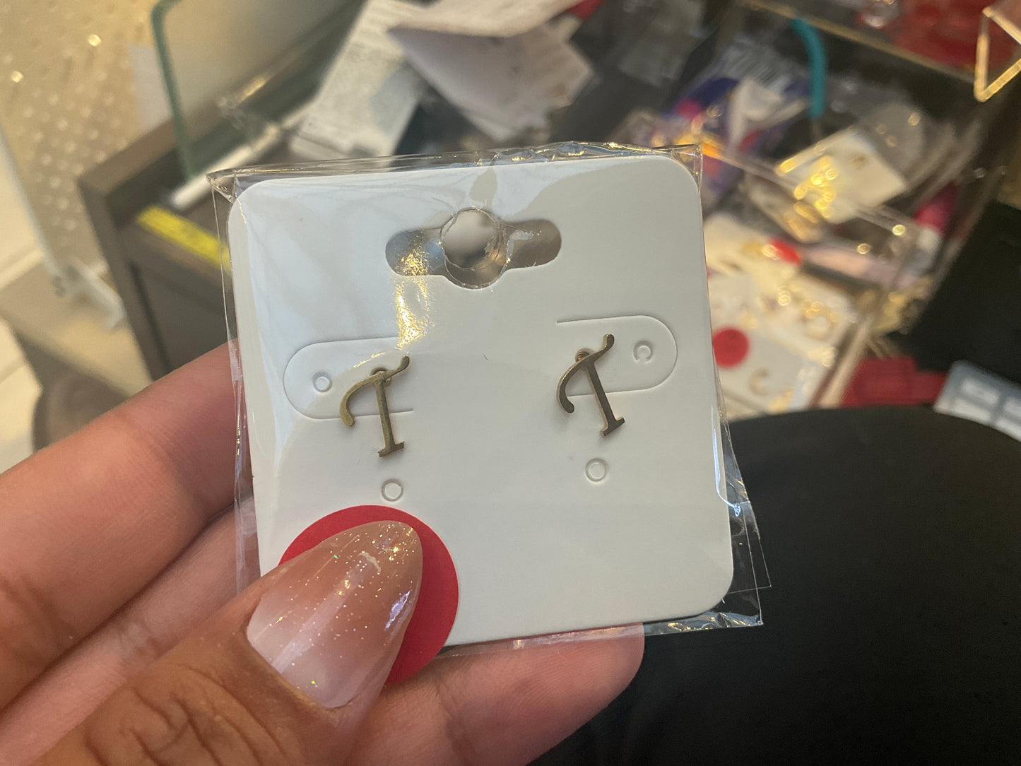 Cursive Letter Earrings