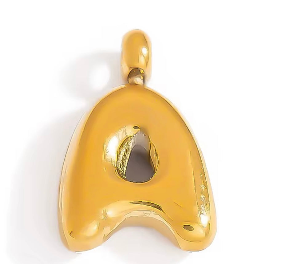 Tiny Bubble Letter Charm