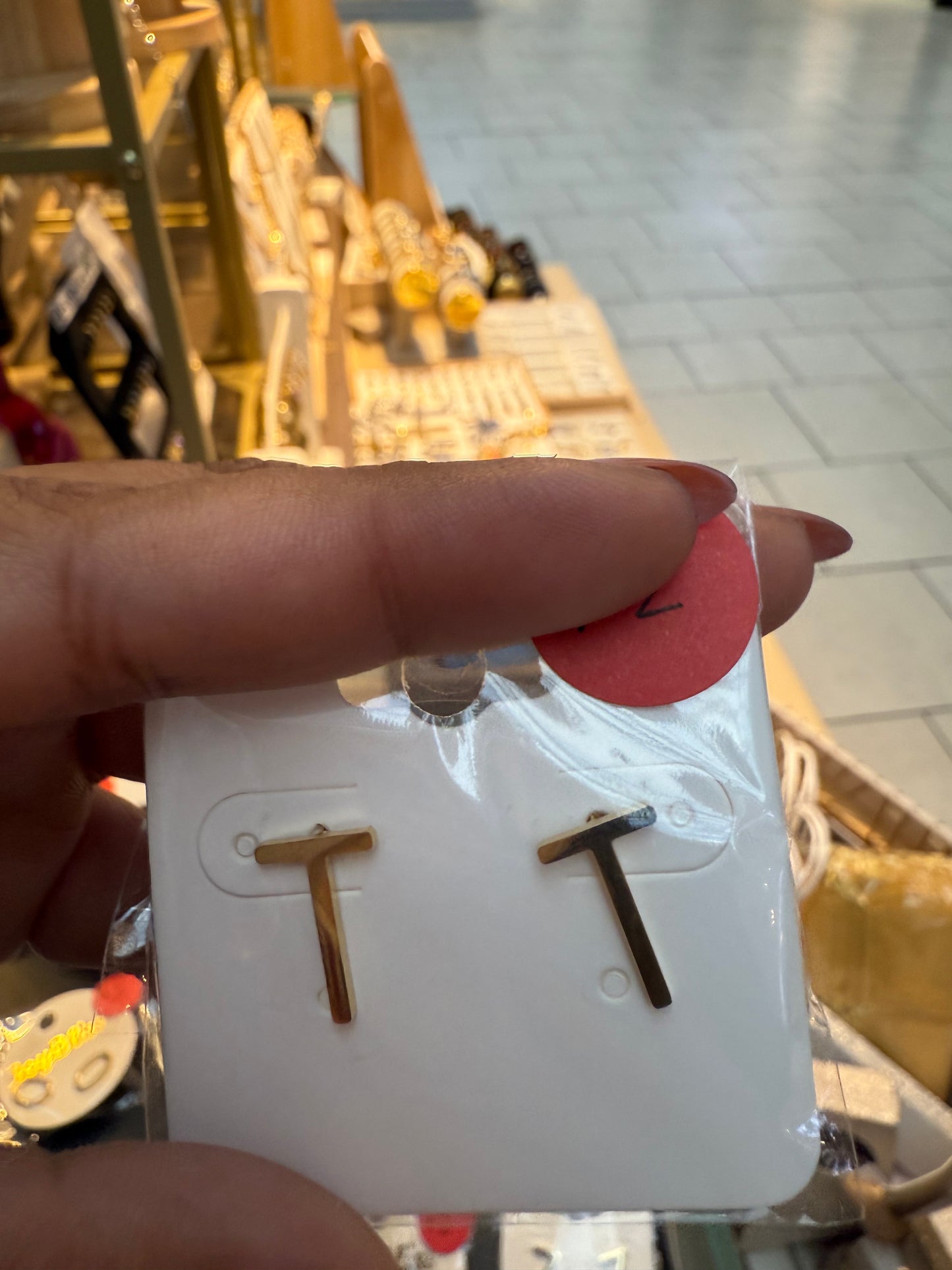 Letter Earrings