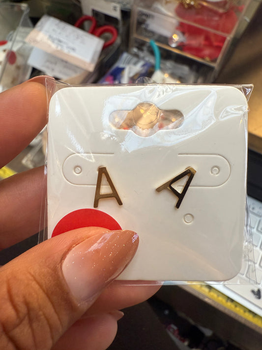Letter Earrings