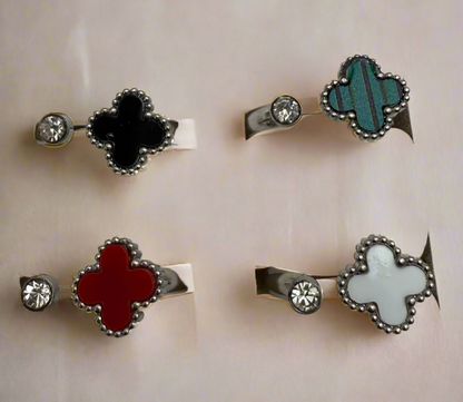 Stone Clover Ring